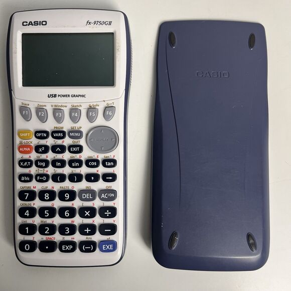Casio fx-9750GII Graphing Calculator - Great Condition - Includes Front Cover - Picture 1 of 4